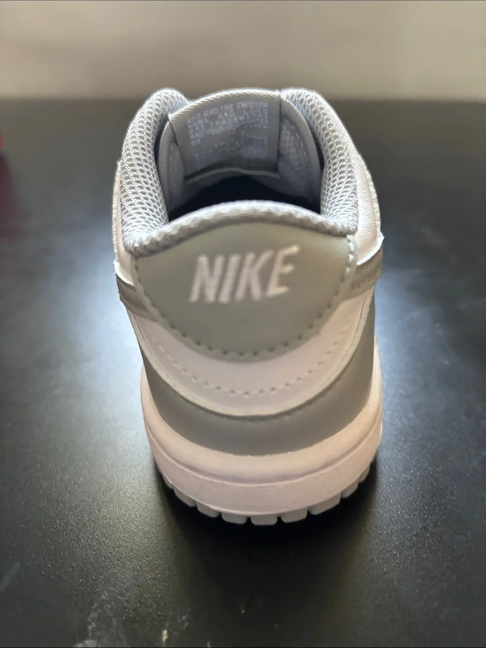 Smoke Grey Nike Dunk Low With Original Nike Red Shoe Box